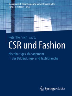 cover image of CSR und Fashion